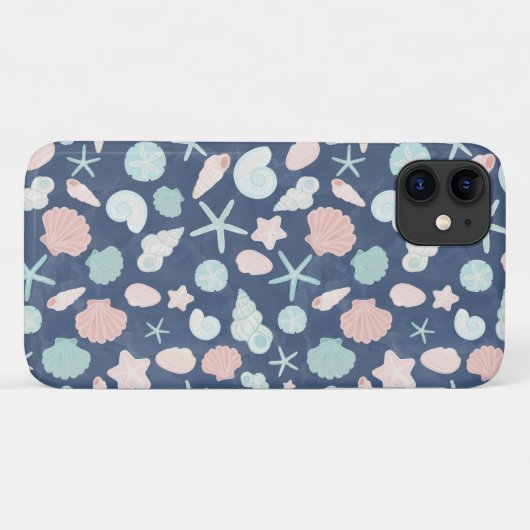 schelpenpatroon Case-Mate iPhone case (Achterkant (horizontaal))