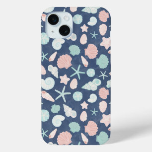 schelpenpatroon iPhone 15 mini hoesje