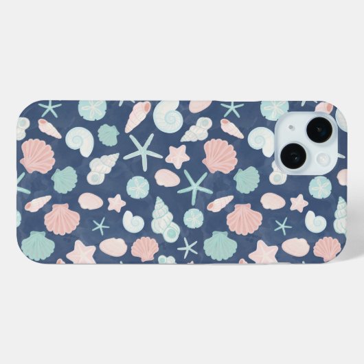 schelpenpatroon Case-Mate iPhone case (Achterkant (horizontaal))