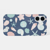 schelpenpatroon iPhone 16 hoesje (Achterkant horizontaal)