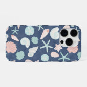 schelpenpatroon iPhone hoesje (Achterkant horizontaal)