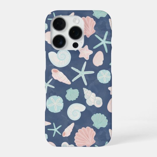 schelpenpatroon iPhone hoesje (Achterkant)