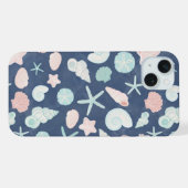 schelpenpatroon iPhone hoesje (Achterkant horizontaal)
