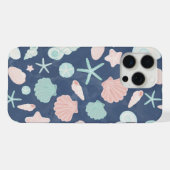 schelpenpatroon iPhone hoesje (Achterkant horizontaal)