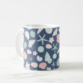 schelpenpatroon koffiemok (Voorkant links)
