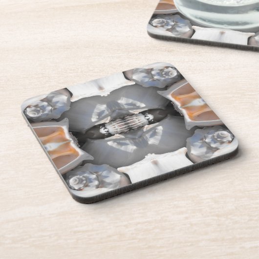 Schelpenpatroon Onderzetter (Linkerzijde)