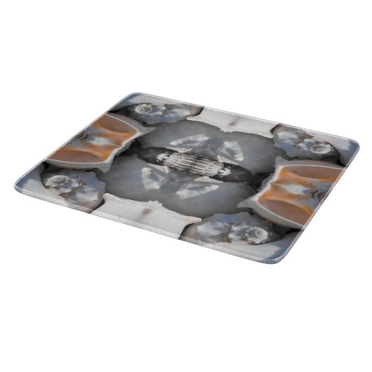 Schelpenpatroon Snijplank (Hoek)