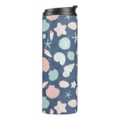 schelpenpatroon thermosbeker (Gedraaid links)