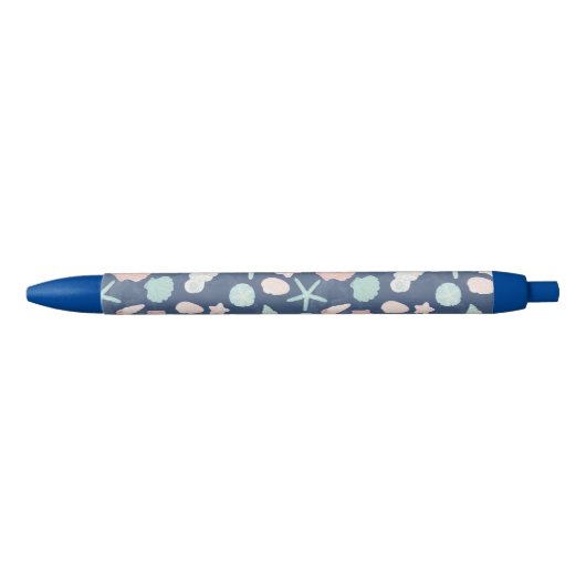 schelpenpatroon zwarte inkt pen (Voorkant)