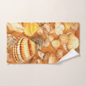 Schelpenverzameling op het strand bad handdoek (Handdoek)
