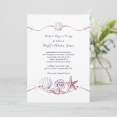 Schelpenverzameling Uitnodiging (Staand voorkant)