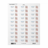 Schelpenzee Tot Gauw Adres Etiket (Full Sheet)