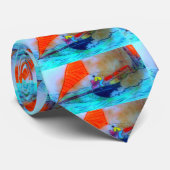 Schelper, rood en blauw stropdas (Opgerold)