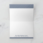 Schelphank Boot Diagonale Strepen Draaikolk Modern Bedankkaart (Binnen)