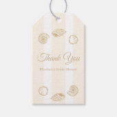 Schelpjes & Bruiloftsbelletjes Bruidsfeest Cadeaulabel (Voorkant)