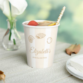Schelpjes & Bruiloftsbelletjes Bruidsfeest Papieren Bekers