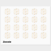 Schelpjes & Bruiloftsbelletjes Bruidsfeest Ronde Sticker (Vel)