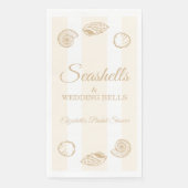 Schelpjes & Bruiloftsbelletjes Bruidsfeest Servet (Voorkant)