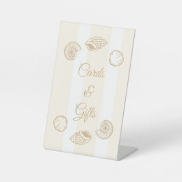 Schelpjes & Bruiloftsbelletjes Kaarten & Cadeaus Reclamebord Met Voetstuk
