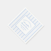 Schelpjes en bruiloftsklokken bruidsfeest kust  servet (Hoek)