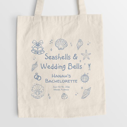 Schelpjes en Trouwbellen Bruidsfeest Tote Bag