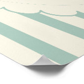 Schelpjes en Trouwbellen Kust Bruiloft Borrel Poster (Hoek)