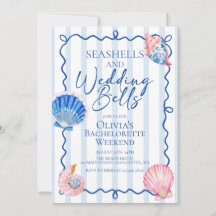 Schelpjes en Trouwbellen Preppy Bachelorette-feest