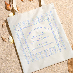 Schelpjes en Trouwklokken Bruidsfeest Favorietje Tote Bag