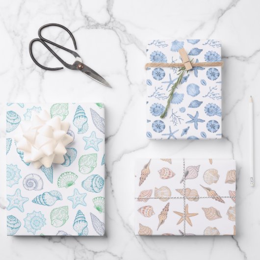 Schelpjes Inpakpapier Vel (Voorkant)