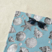 Schelpjes. Nautilus. Strandlaken (In situ)