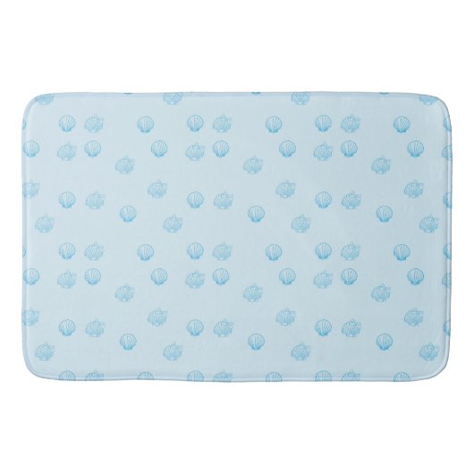 Schelpjes Omlijning Minimalisme Badmat (Voorkant)