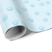 Schelpjes Omlijning Minimalisme Cadeaupapier (Rol Hoek)