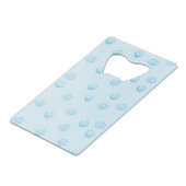 Schelpjes Omlijning Minimalisme Creditkaart Flessenopener (Voorkant Gekanteld)