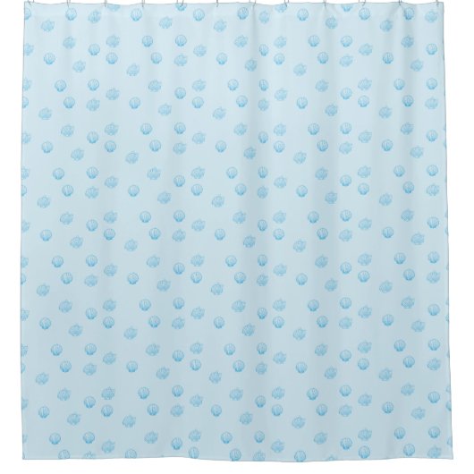 Schelpjes Omlijning Minimalisme Douchegordijn (Voorkant)