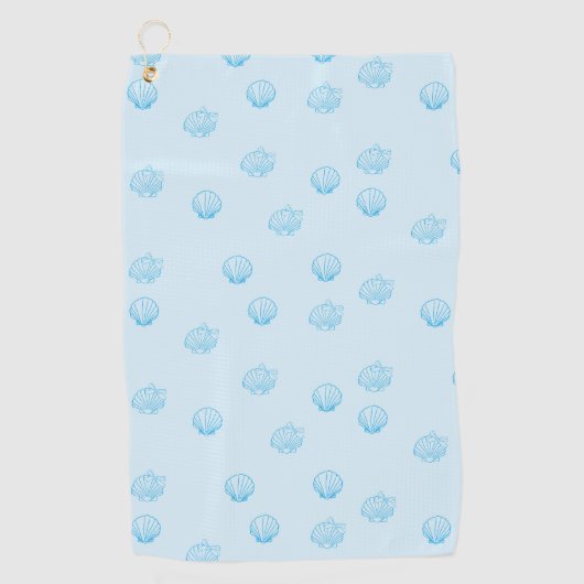 Schelpjes Omlijning Minimalisme Golfhanddoek (Voorkant)