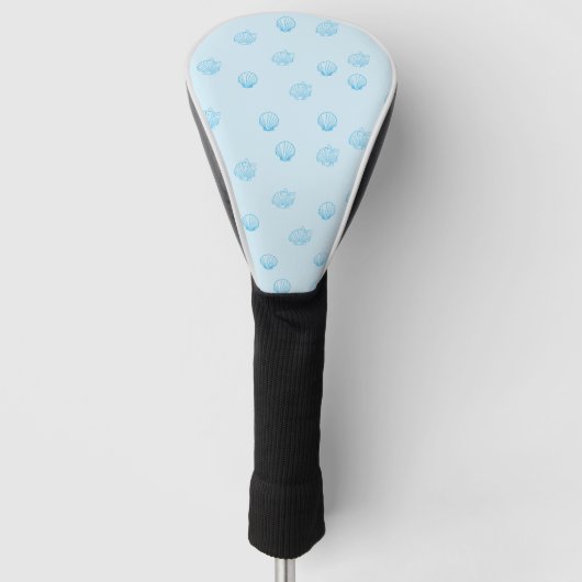 Schelpjes Omlijning Minimalisme Golfheadcover (Voorkant)