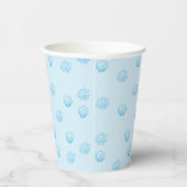 Schelpjes Omlijning Minimalisme Papieren Bekers (Rechts)