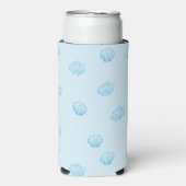 Schelpjes Omlijning Minimalisme Seltzer Blikjeskoeler (Seltzer Voorkant)