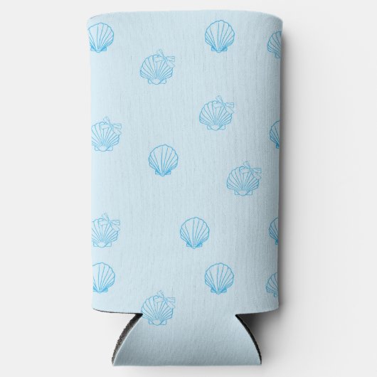 Schelpjes Omlijning Minimalisme Seltzer Blikjeskoeler (Voorkant)