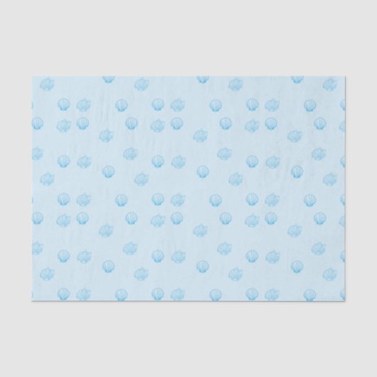 Schelpjes Omlijning Minimalisme Tissuepapier (Voorkant)