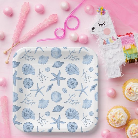 Schelpjes Papieren Bordje (Feest)