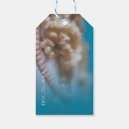 Schelpjes & Parels Elegante Geschilderde Strandfee Cadeaulabel