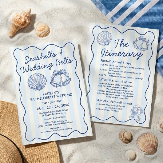 Schelpjes & Trouwbellen Bachelorette Reisplan Kaart