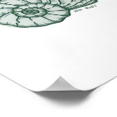 Schelpprint Poster (Hoek)