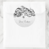 Schelpschelpen en tonijn Aangepaste Stickers (Tas)