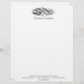 Schelpschelpen en zeeduivel persoonlijk briefhoofd (Voorkant / Achterkant)