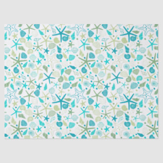 Schelpschelpen en zeeduivel tissuepapier