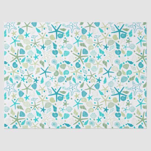 Schelpschelpen en zeeduivel tissuepapier (Voorkant)