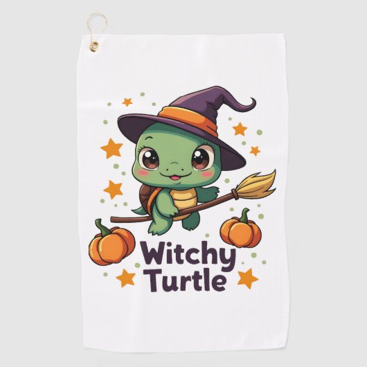 schelpschildpad golfhanddoek (Voorkant)