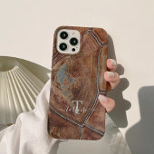 Schelpschildpatroon Dierenprint Hoesje / Monogram